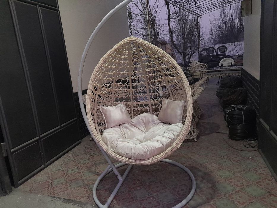 Kachelya Rotang | Toqilgan Mebel | Качела Ротанг | Плетёная Мебель