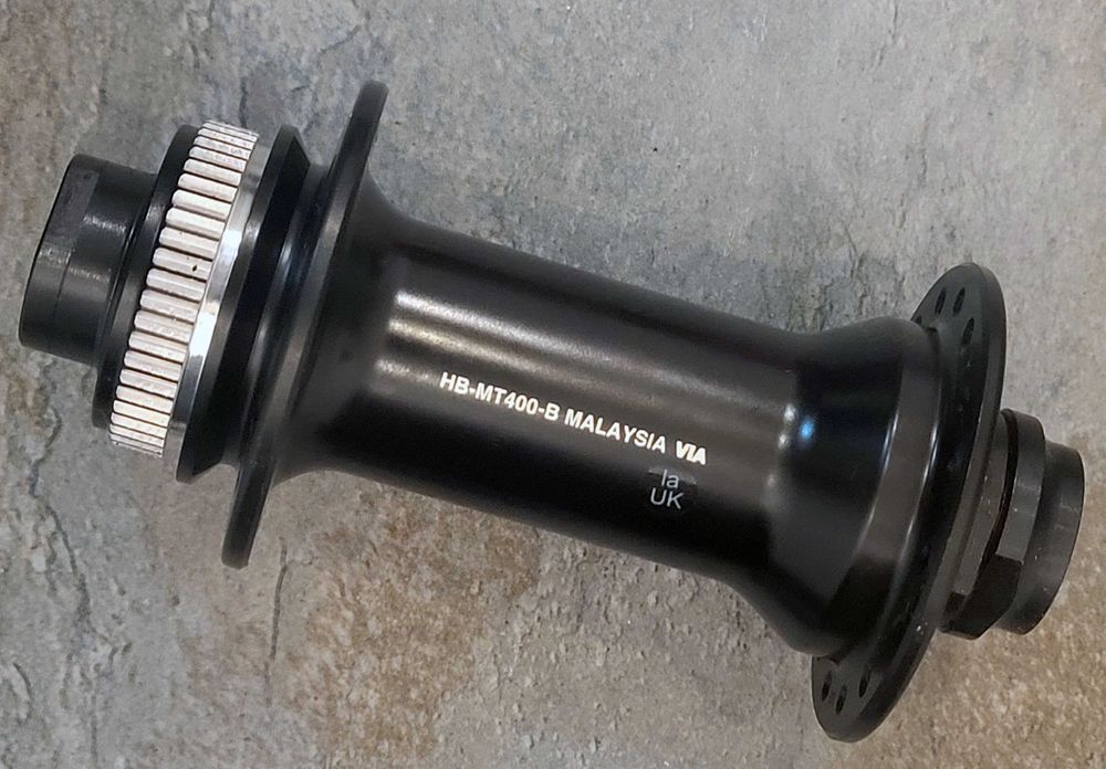 Shimano HB-MT400-B Boost Center-Lock butuc fata 15x110mm 32h