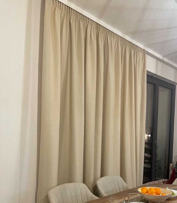 Ленени кремави завеси 4 бр.