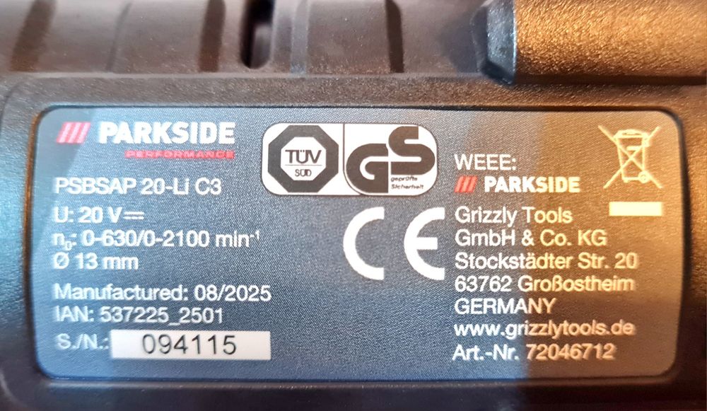 Парксайд Гайковерт 400Nm,  Ъглов гайковерт 110 лв