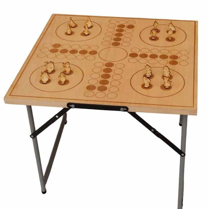 2в1- Маса с игра "Не се сърди човече"