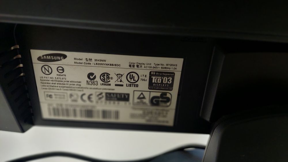 Монитор за Компютър Samsung 2040NW 20 inc