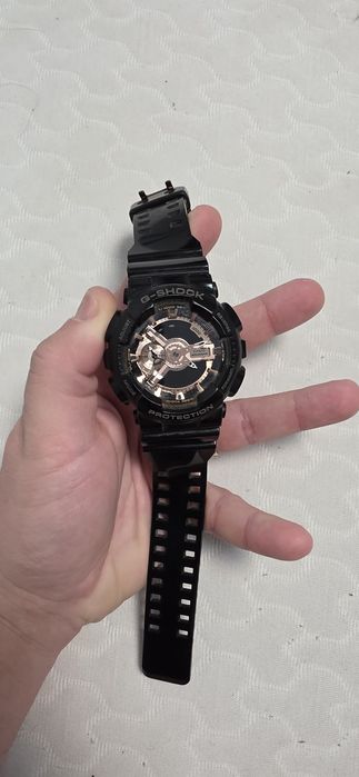 Ceas cronograf cu multiple functii G-SHOCK, Negru