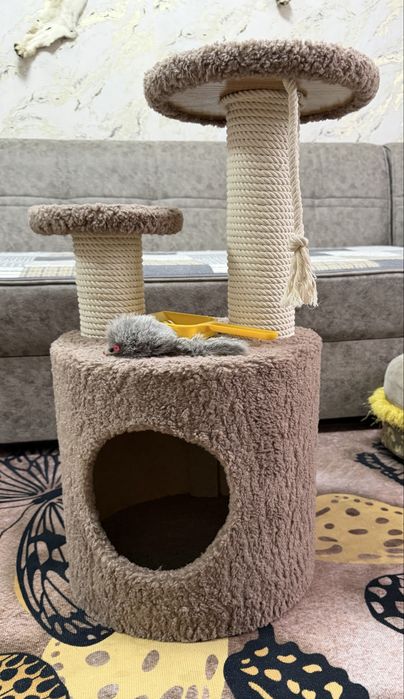 Домик для кошек котов с принадлежностями