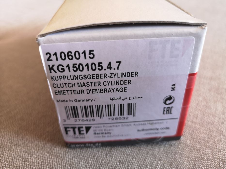 Pompă ambreiaj FTE KG150105.4.7 ( OE VW 5Q0721388J )