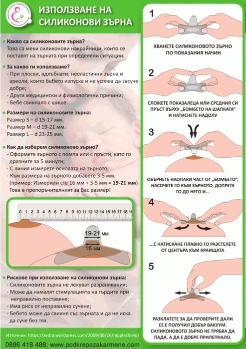Силиконови протектори за зърна Phillips Avent, размер М