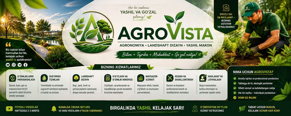 AgroVista-Agronomiya va Landshaft dizayni