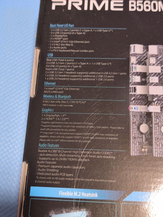 Vând placa de baza asus prime B560M-A