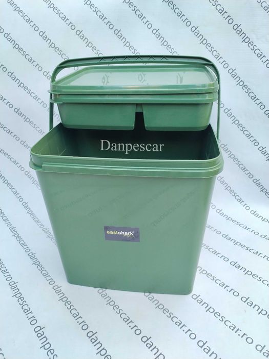 Galeata NADA din Plastic Cu Capac EASTSHARK Plus Tava AccesorIi 17litr
