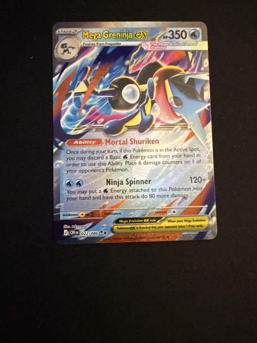 Mega Greninja ex 022/086 Me04: Chaos Rising Holo
