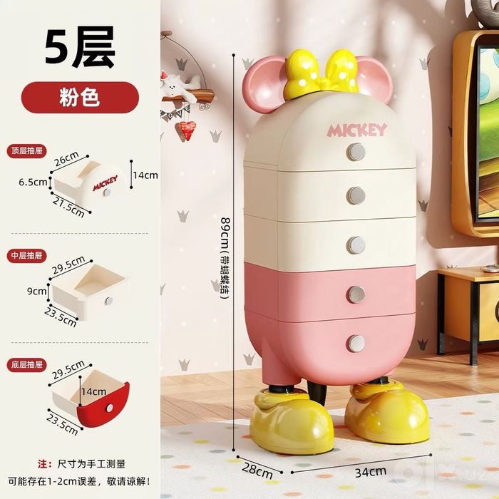 Комод для детской комнаты, комод для детских вещей. Mickey mouse kamod