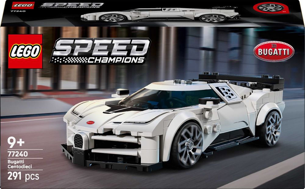 НОВО LEGO Speed Champions 77240 - Хиперспортна кола Bugatti Centodieci
