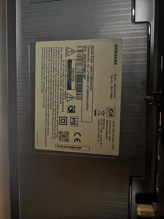 Samsung UE43TU8502 - счупен екран,работещ, на части