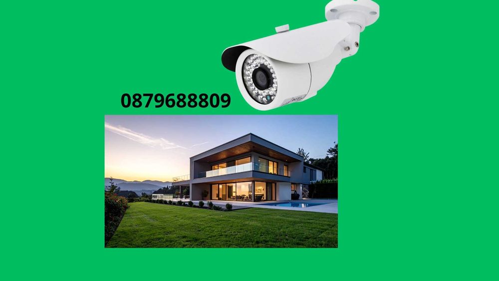 Видеонаблюдение-8 канален DVR с 8 камери FULLAHD, 3G