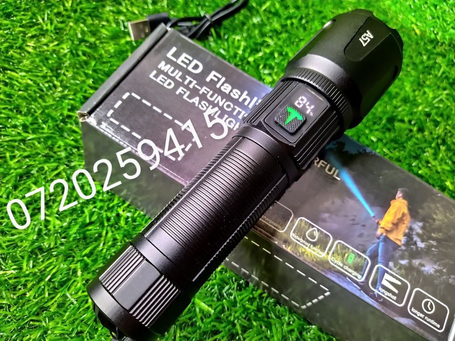 Lanterna profesionala Laser LED, A57 Model Nou, Distanta 1300m, Afisaj