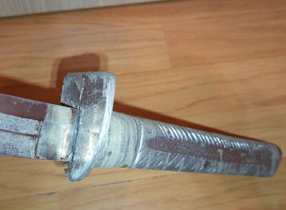 Sabie vintage robustă, lamă de inox solida, turnată dintr-o bucată