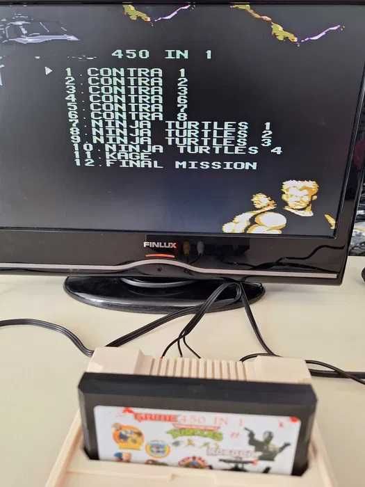 450 jocuri caseta discheta galbena clasica cu jocuri pentru consola TV