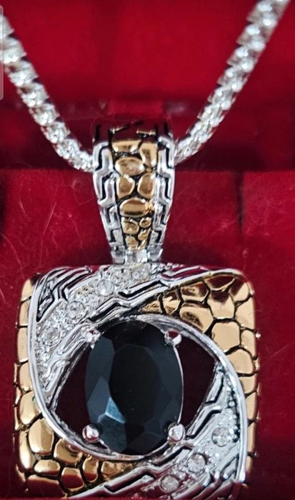 Colier damă nou superb bicolor