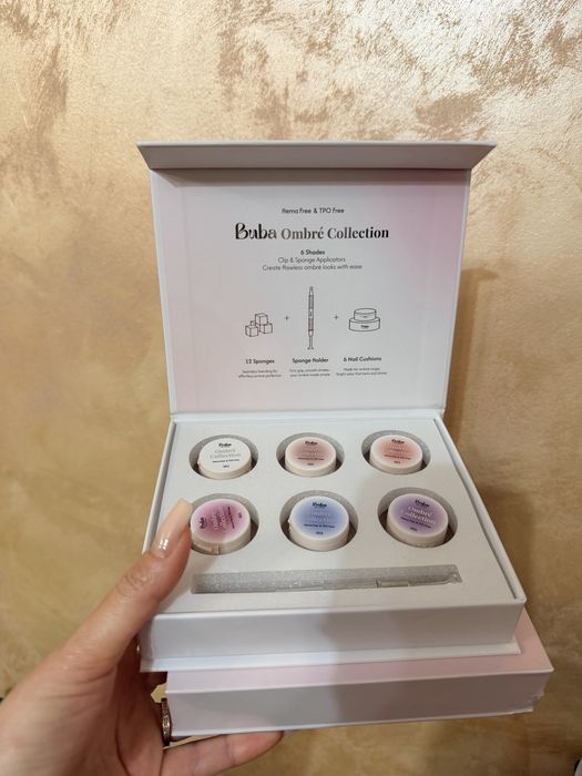 BUBA Ombre Collection – Set profesional 6 nuanțe + accesorii | Nou