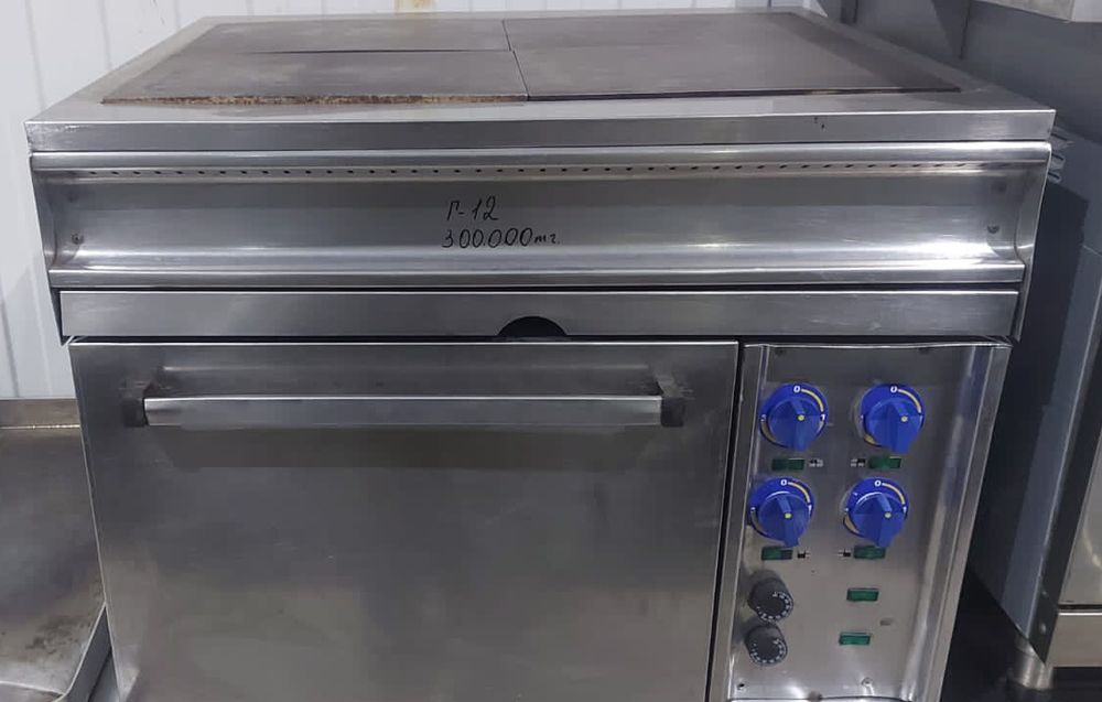 Плита промышленная, плита для столовой, бу оборудование в Астане