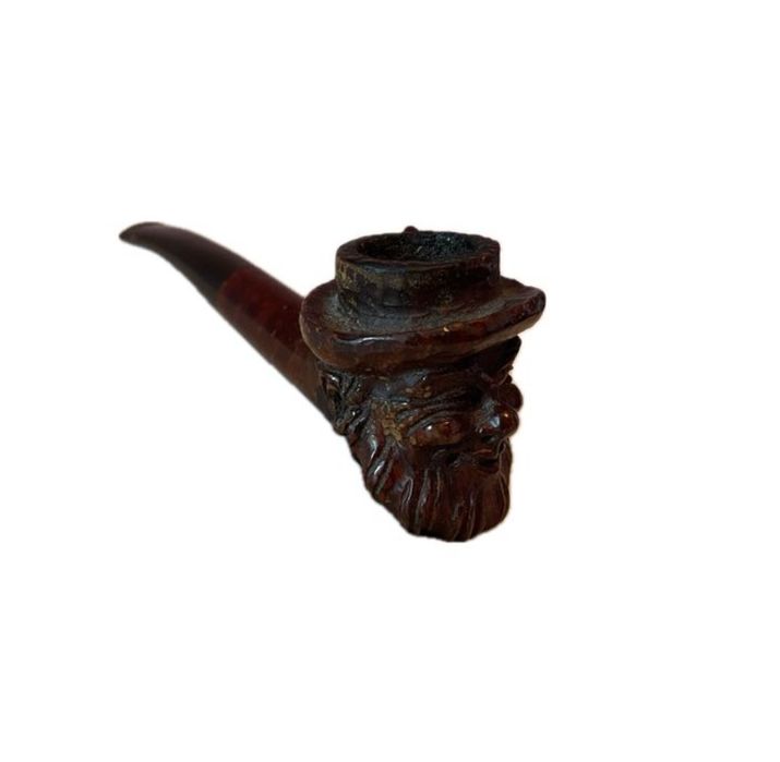 Colectie de pipe sculptate din lemn cu suport mare