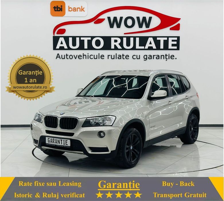 BMW X3 2012 2.0D E5 4x4 Garantie 12 Luni Rate Avans 0 Daor Cu Buletinul