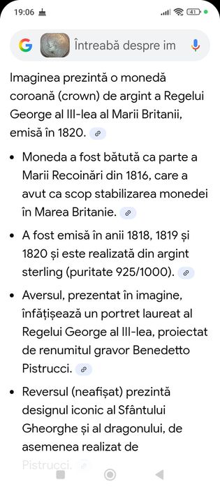 Moneda de Argint 1820