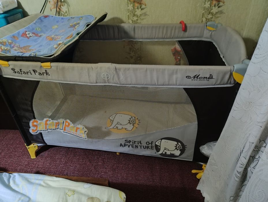 Детска кошара с две нива+матрак