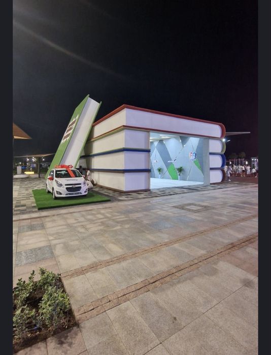 Выставочный стенд, стенд, декорации, декоративные фигуры