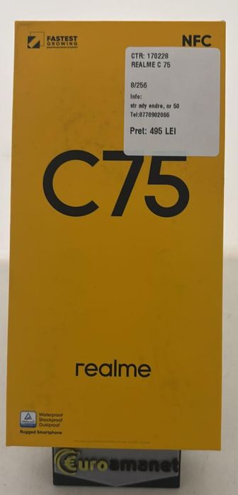 Telefon mobil Realme C75, 8GB RAM, 256GB -A-