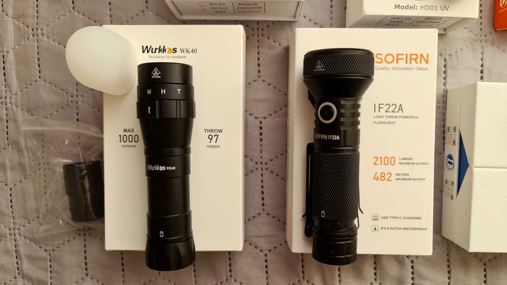 Колекция фенери wurkkos sofirn olight imalent acebeam wuben