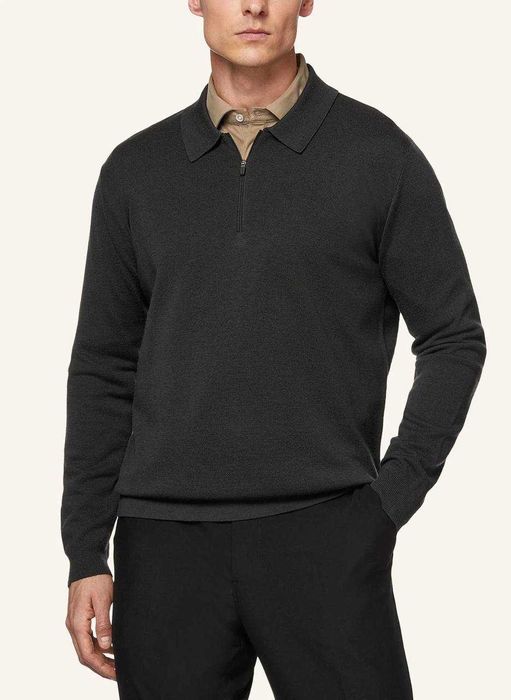 BOGGI MILANO мужская рубашка поло с длинными рукавами РАЗМЕР M