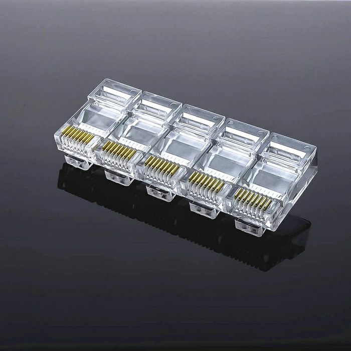 Конектора RJ45 (50 шт) Cat 5E. Качественные. Алматы.