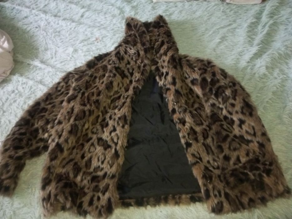 Шуба леопардывая