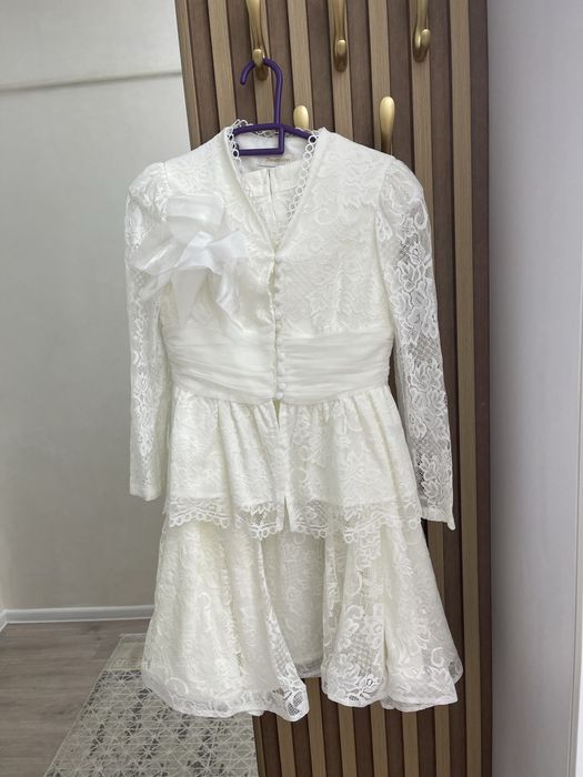 Платье белое винтажное
