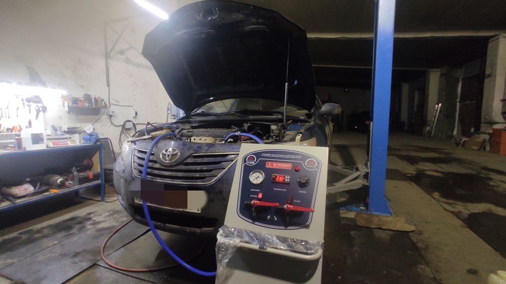 Промывка,  диагностика систем охлажления  двигателя