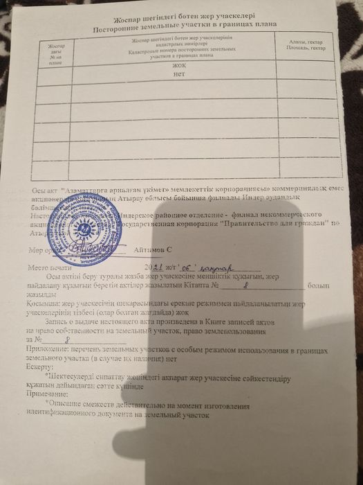Земелный участок 950 га