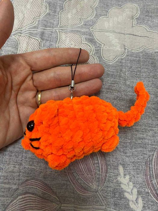 Кошка вязаная игрушка