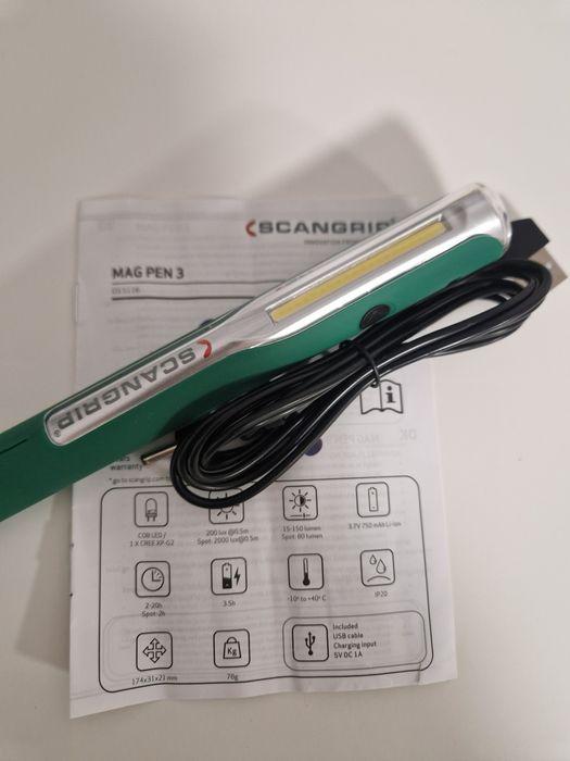 ЛЕД Фенерче Mag pen 3; SCANGRIP,  03.5116
MAG PEN 3