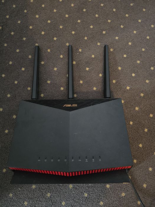 Router Wireless Gaming ASUS RT-AX86U, AX5700, Dual-Band, Wi-Fi 6, AiMesh, AiProtection Pro, Mobile Game Mode, compatibil PS5, 3 antene Wi-Fi