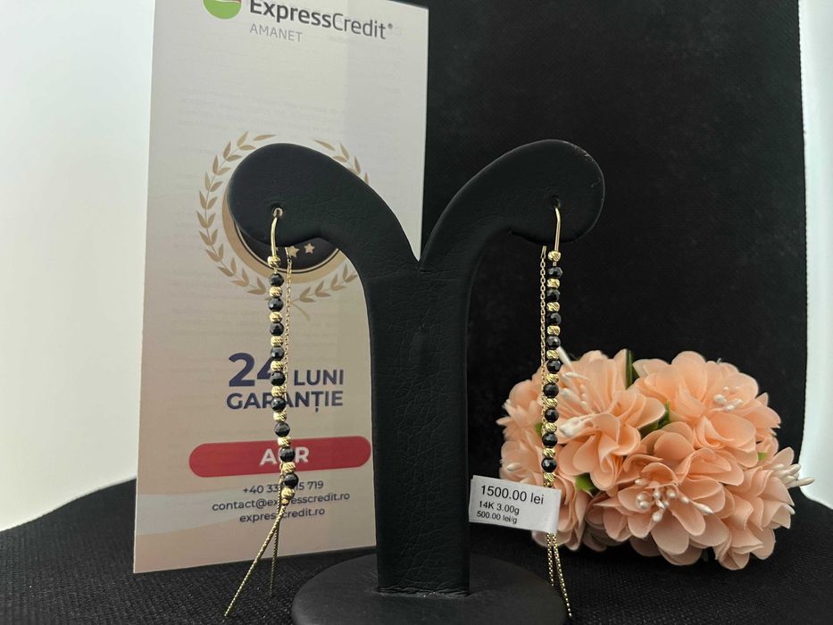 Cercei Aur 14k 3.45g (AG16 Moldova b32910.4)-Garantie 2 ani!
