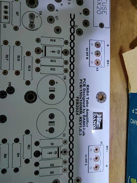 amplificator pe lampa (6p14p)KIT nou neasamblat complet