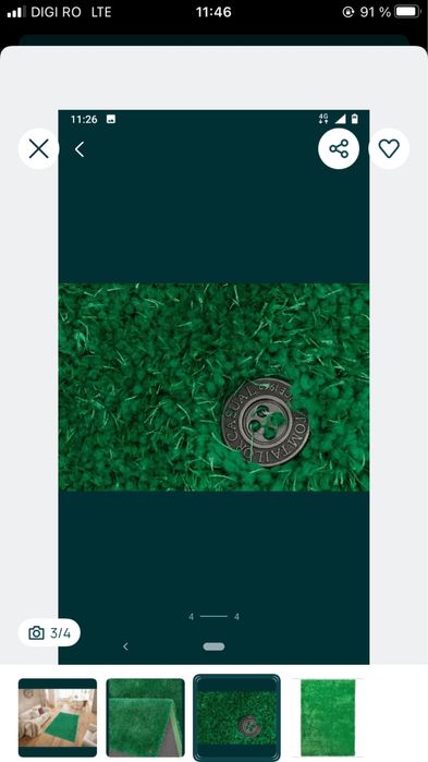 Covor verde moale 160*230