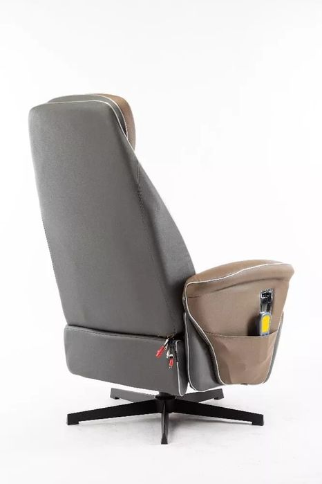 Scaun electric de masaj HWP09-HBR aspect piele maro deschis