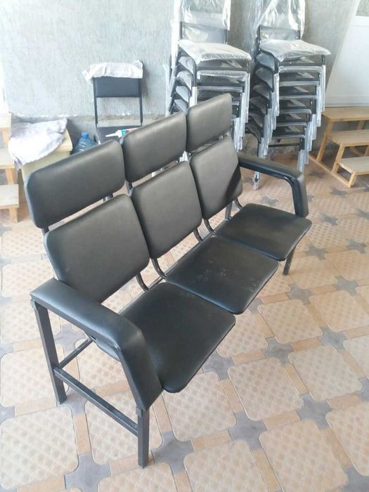 3 кишилик кутиш стули. 3-х местый стул ожидания (Аэропорт)