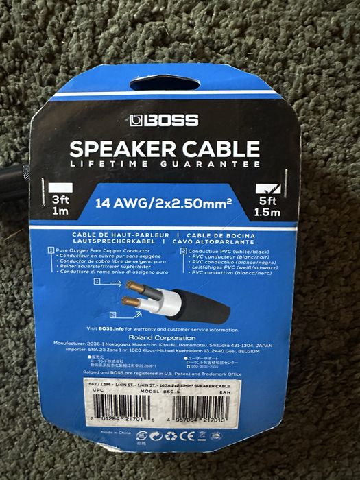 Boss BSC-5 Speaker cable 1.5M