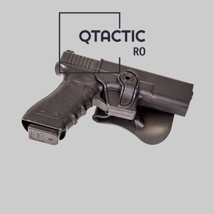 Toc holster Glock 9 mm OWB, polimer, rotire 360°