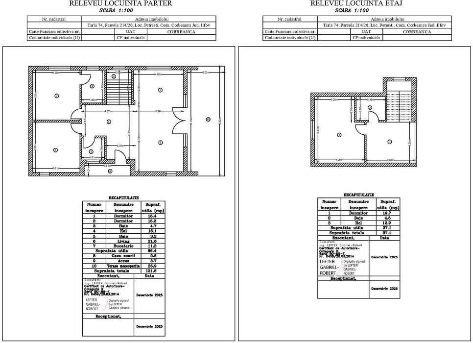 PROPRIETAR - Casa P+1E - 181 mp / teren 450 mp - Corbeanca (Petresti) - DN1 / A0