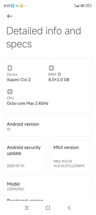 Mi 13 Laite.  Xiaomi.  Civi. 2