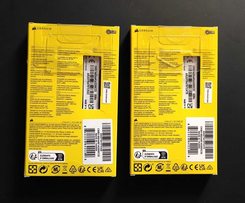 Corsair Vengeance Laptop 32GB DDR4 3200MHz CL22 (2x16Gb) Gaming